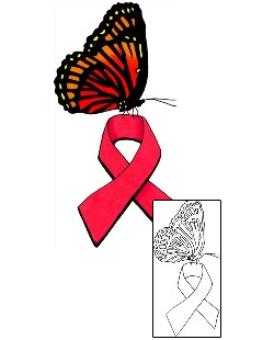 Breast Cancer Tattoo Insects tattoo | LRF-00066