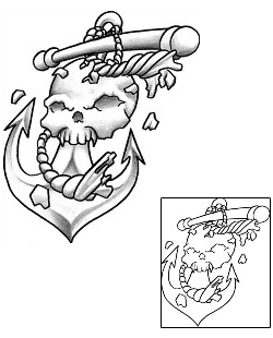 Anchor Tattoo Horror tattoo | LSF-00015