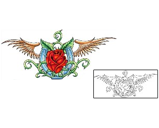 Rose Tattoo Plant Life tattoo | LSF-00109