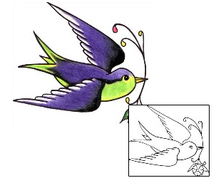 Bird Tattoo Animal tattoo | LWF-00004
