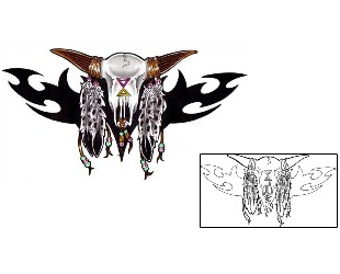 Native American Tattoo Specific Body Parts tattoo | LYF-00057