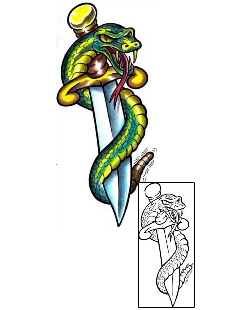Reptile Tattoo Horror tattoo | LYF-00063