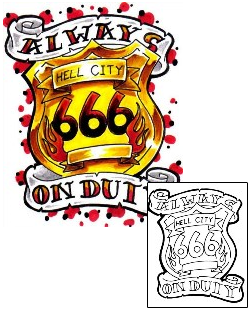 Picture of Always On Duty Tattoo