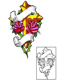 Flower Tattoo Religious & Spiritual tattoo | LYF-00129