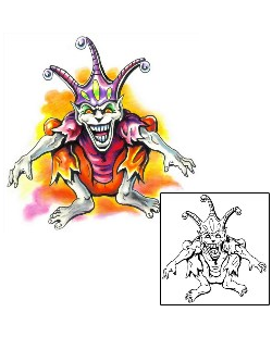 Joker - Jester Tattoo Mythology tattoo | M1F-00023