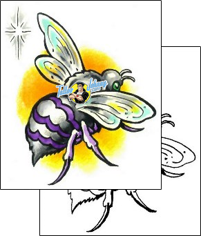 Bee Tattoo insects-bee-tattoos-marty-holcomb-m1f-00099