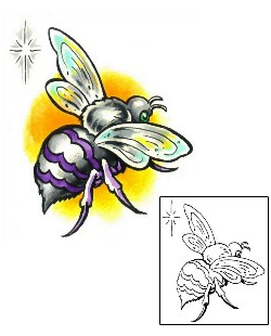 Bee Tattoo Insects tattoo | M1F-00099