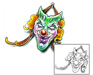 Clown Tattoo Miscellaneous tattoo | M1F-00112