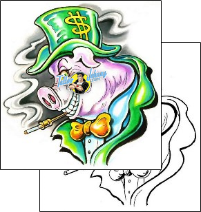 Pig Tattoo animal-pig-tattoos-marty-holcomb-m1f-00137