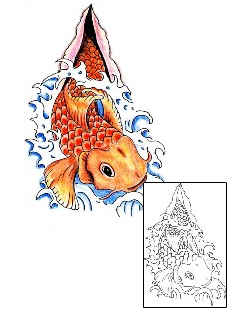 Asian Tattoo Marine Life tattoo | M4F-00003