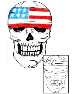 USA Tattoo Horror tattoo | M4F-00006