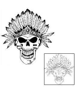 Skull Tattoo Miscellaneous tattoo | M4F-00007