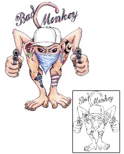 Gangster Tattoo Animal tattoo | M4F-00048