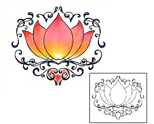 Lotus Tattoo Plant Life tattoo | M5F-00005