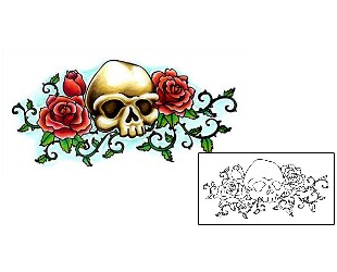 Skull Tattoo Horror tattoo | M5F-00023