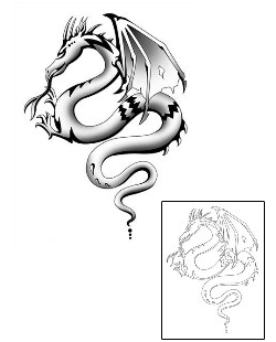 Dragon Tattoo Mythology tattoo | M5F-00036