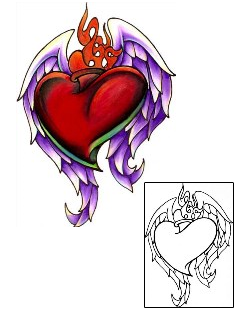 Heart Tattoo Religious & Spiritual tattoo | M7F-00046