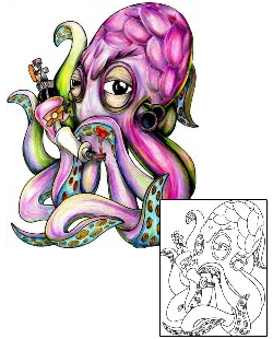 Octopus Tattoo Marine Life tattoo | M7F-00056