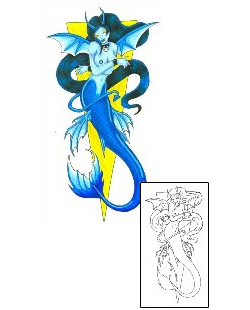 Mermaid Tattoo Mythology tattoo | MAF-00264