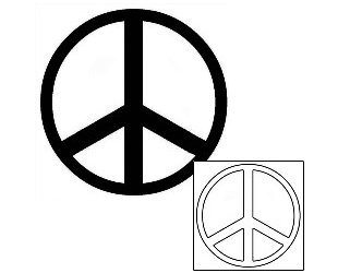 Peace Symbol Tattoo Tattoo Styles tattoo | MBF-00003