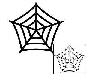 Spider Web Tattoo Tattoo Styles tattoo | MBF-00037