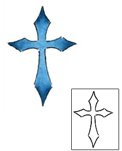 Cross Tattoo Religious & Spiritual tattoo | MBF-00106
