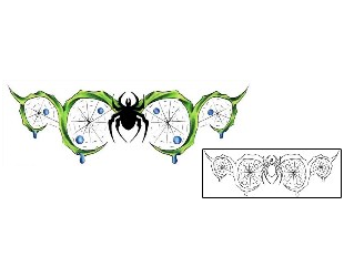 Spider Web Tattoo Specific Body Parts tattoo | MBF-00300