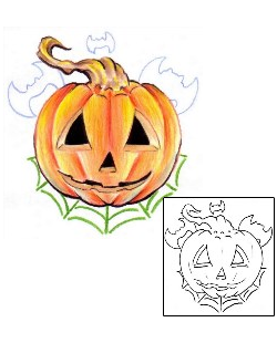 Pumpkin Tattoo Horror tattoo | MBF-00364
