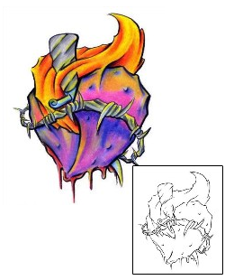 Heart Tattoo Miscellaneous tattoo | MBF-00379