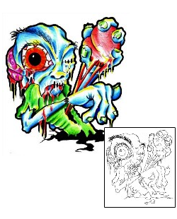 Zombie Tattoo Horror tattoo | MBF-00734