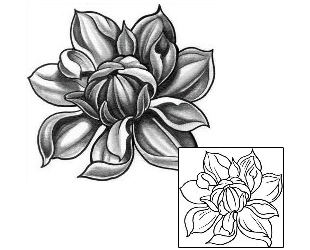 Lotus Tattoo Plant Life tattoo | MCF-00043