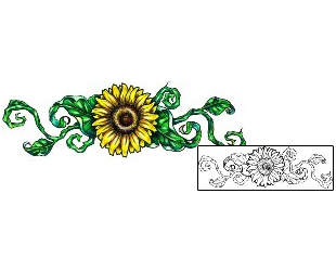 Sunflower Tattoo Specific Body Parts tattoo | MFF-00068