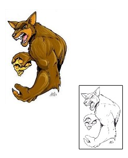 Wolf Tattoo Animal tattoo | MHF-00013