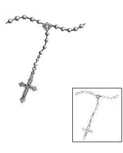 Rosary Beads Tattoo Religious & Spiritual tattoo | MIF-00010