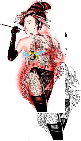 Woman Tattoo geisha-tattoos-mark-day-mkf-00046