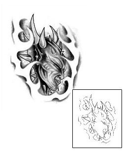 Devil - Demon Tattoo Horror tattoo | MLF-00023