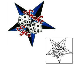 Gambling Tattoo Astronomy tattoo | MNF-00095