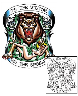 Lion Tattoo Miscellaneous tattoo | MOF-00052