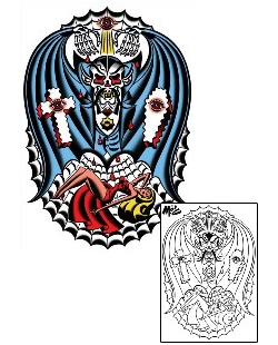 Evil Tattoo Horror tattoo | MOF-00127