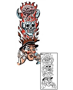 Skull Tattoo Horror tattoo | MOF-00133