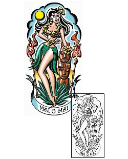 Woman Tattoo Religious & Spiritual tattoo | MOF-00191