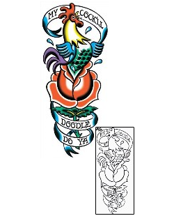 Rooster Tattoo Miscellaneous tattoo | MOF-00197