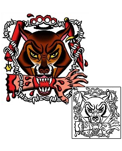 Wolf Tattoo Animal tattoo | MOF-00208