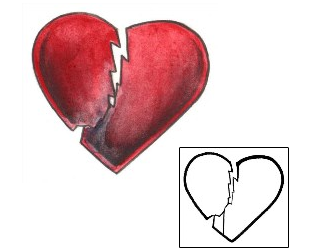 Broken Heart Tattoo For Women tattoo | MPF-00027