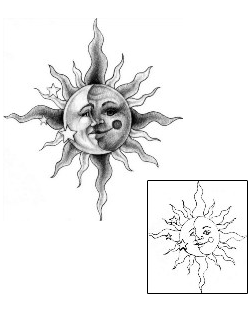 Moon Tattoo Astronomy tattoo | MPF-00064