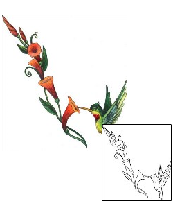 Hummingbird Tattoo Plant Life tattoo | MPF-00082