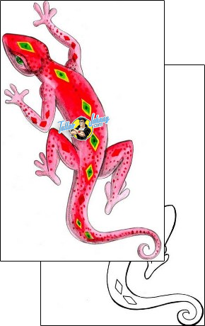 Gecko Tattoo reptiles-and-amphibians-gecko-tattoos-mistress-of-pain-mpf-00114