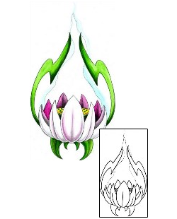 Lotus Tattoo Plant Life tattoo | MPF-00131