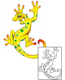 Gecko Tattoo Reptiles & Amphibians tattoo | MPF-00153