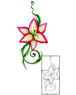 Lily Tattoo Plant Life tattoo | MPF-00180